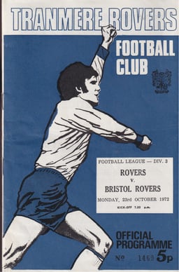 Tranmere Rovers v Bristol Rovers Match Programme 1972-10-23